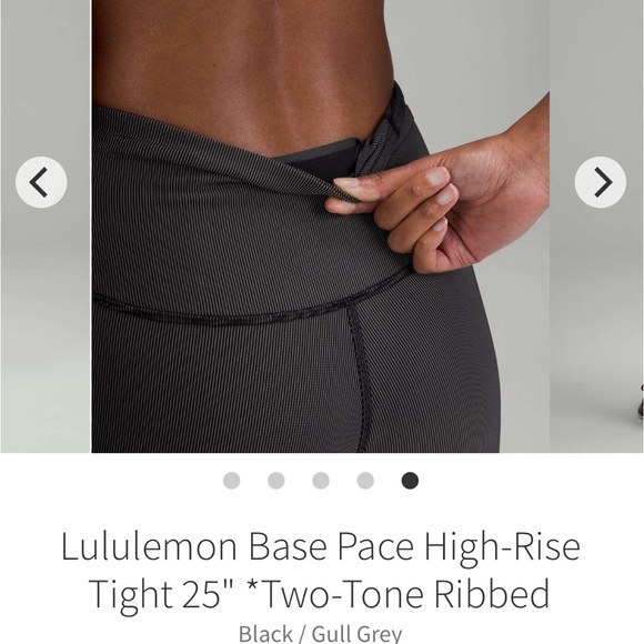 🍋 Lululemon Base Pace High-Rise Tight 25" *Ribbed - Size 2 - Picture 4 of 8